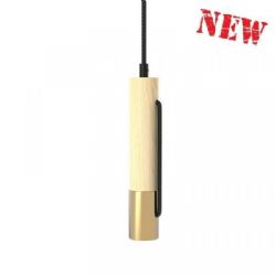 גיא צילנידר תלוי 3 מטר כבל בד, עץ פליז