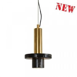 ארט מנורת תליה רושל , שיש שחור פליז