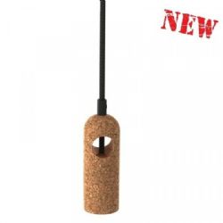 אור צילנידר תלוי- 3 מטר כבל בד שחור, שעם חום בהיר