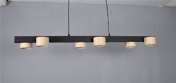 מנורת תלייה NIKO LINEAR 72W BLACK-LIGHT WOOD