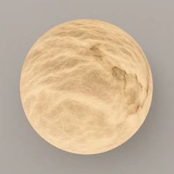 גוף תאורה קירי כדור שיש גוון אור לבחירה קוטר 120 מ"מ