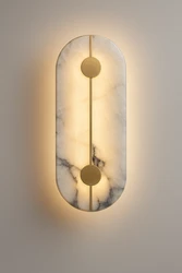 צמוד קיר זהב שיש ספרדי אליפסה D165H425