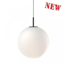 בולי מנורת תלייה זכוכית לבן חלבי