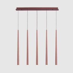 ברשה תליה חמישייה קוני ארוך LED W25 קפה נחושת